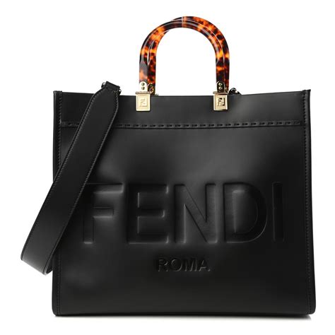 fendi handbag logo straps|fendi sunshine shopper with strap.